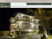 Tablet Screenshot of hotel-asteras.com